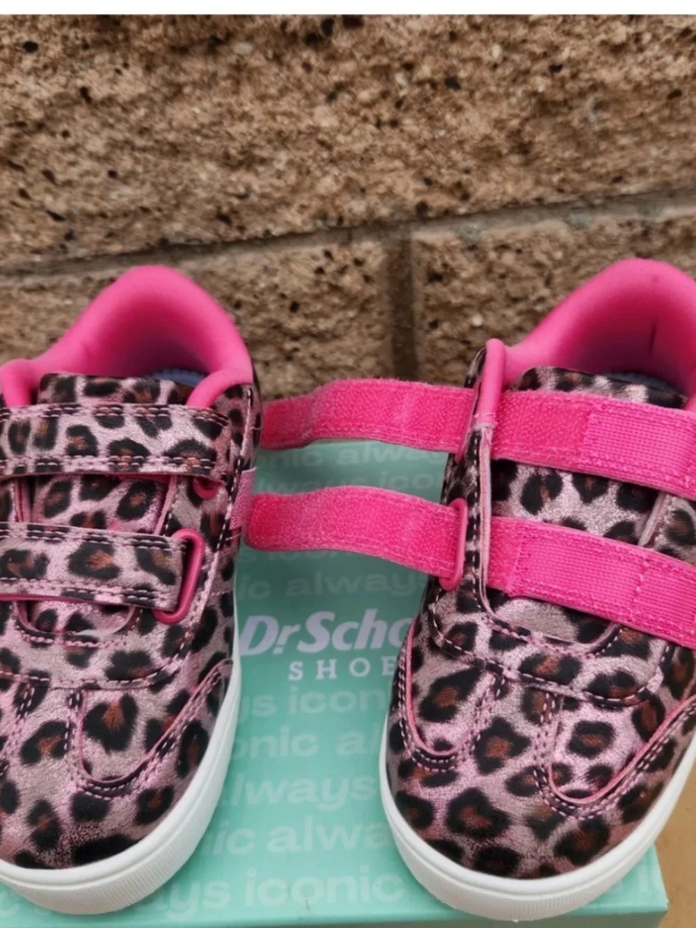 Dr. Scholl's Pink and Brown Leopard Toddler Sneakers
